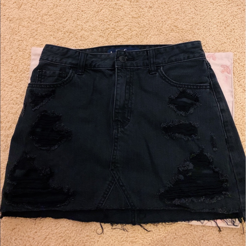 Hollister ripped high rise skirt